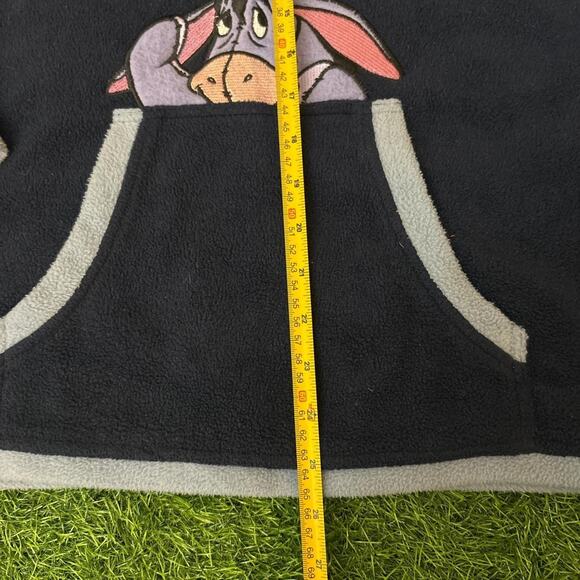 Vintage Navy Winnie the Pooh Eeyore Fleece Sweatshirt - Picture 4 of 5